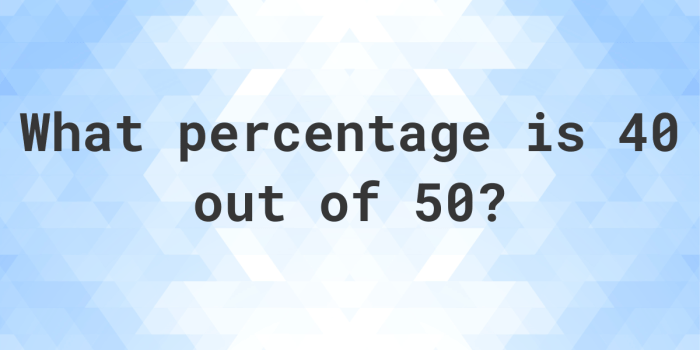 What percent of 40.4 is 50.5