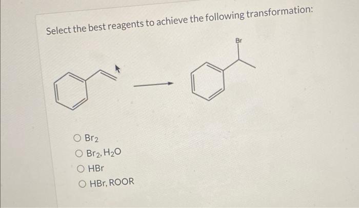 Select the best reagents to achieve the following transformation: